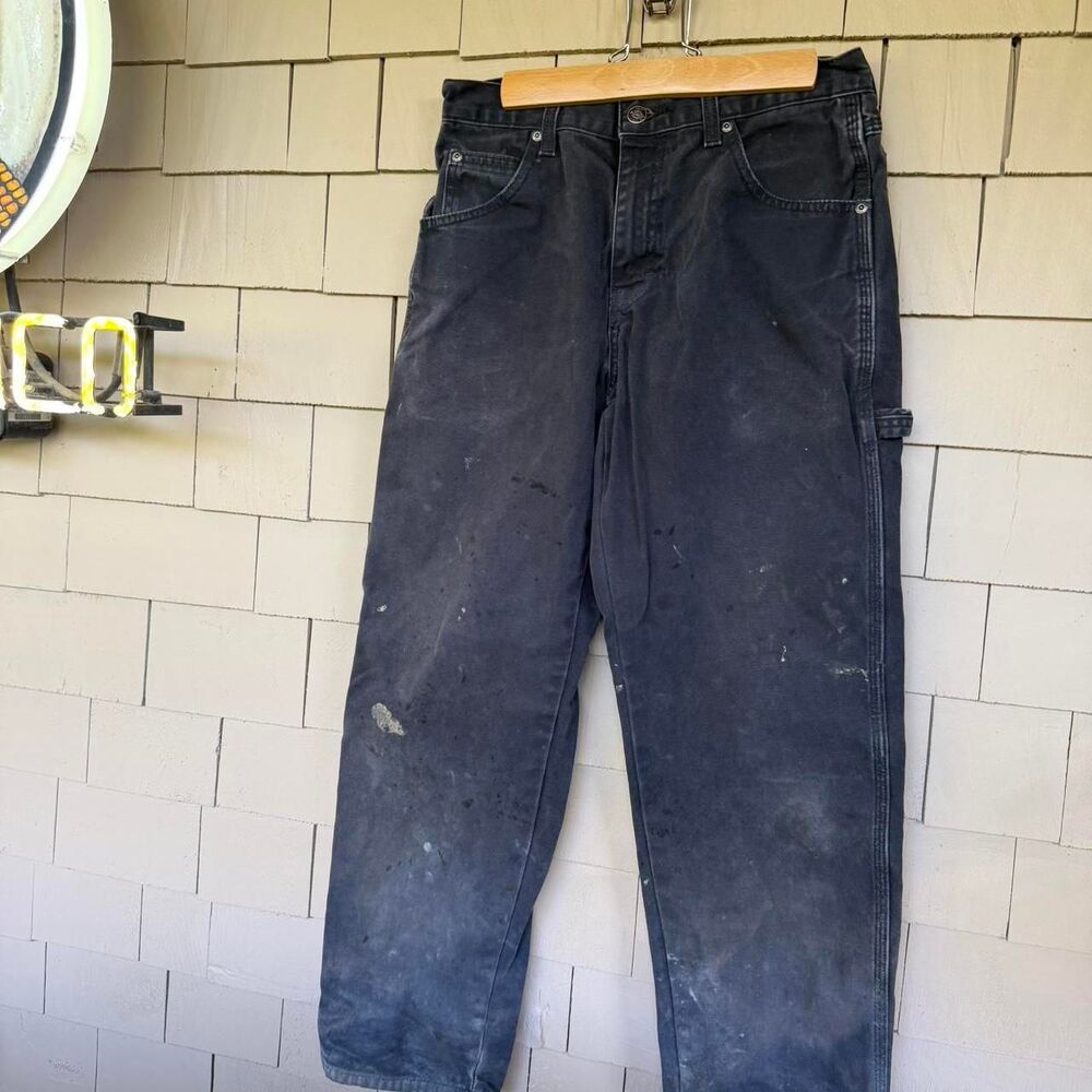 Dickies Men's Black and Navy Trousers